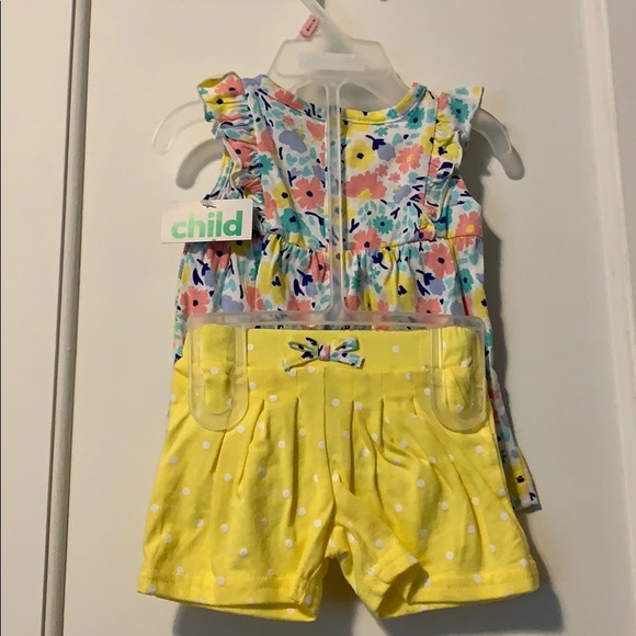 Two Piece Infant summer Short & Top Set - Picture 2 of 2